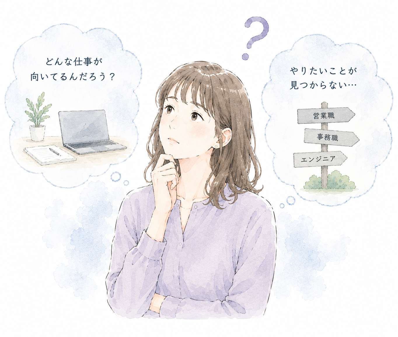 自分に向いている仕事に悩む人